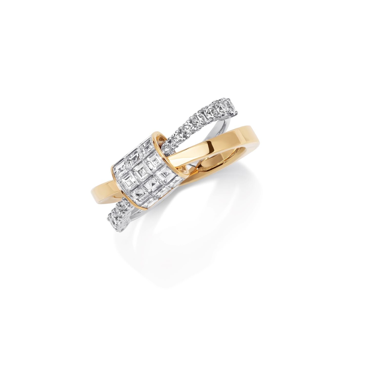 HOLD ON TIGHT Bicolor Diamantring
