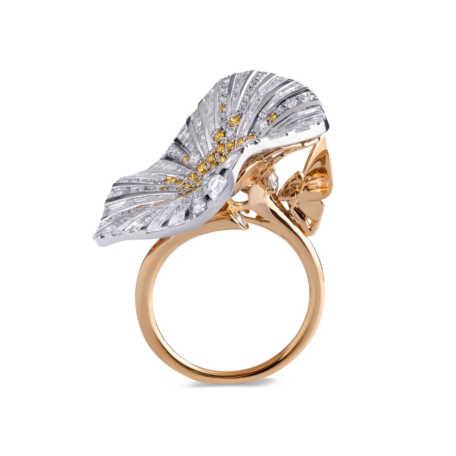 BELLE Ring mit gelben Diamanten